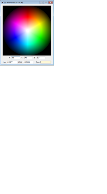 Shims Color Picker screenshot