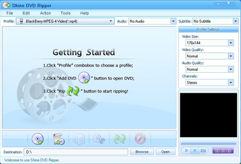 Shine DVD Ripper screenshot