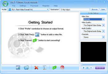 Shine FLV Video Converter screenshot 3