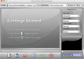 Shine iPhone Video Converter for MAC screenshot 2