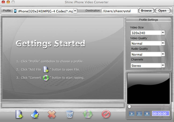 Shine iPhone Video Converter for MAC screenshot 2