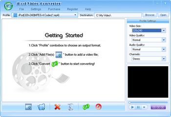 Shine iPod Video Converter screenshot