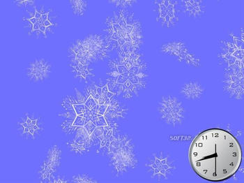 Shining Snowflakes 3D Screensaver screenshot 2