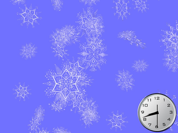 Shining Snowflakes 3D Screensaver screenshot 3
