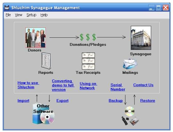 Shluchim Synagogue Management screenshot