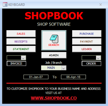 ShopbooK screenshot