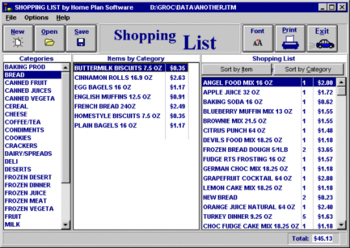Shopping List screenshot