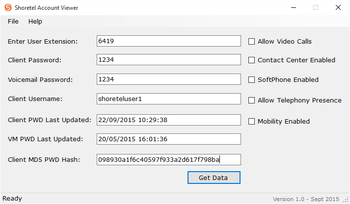 Shoretel Account Viewer screenshot 3