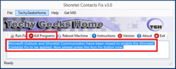 Shoretel Contacts Fix screenshot