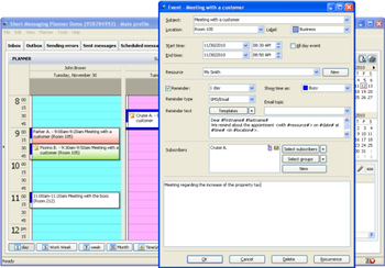 Short Messaging Planner screenshot