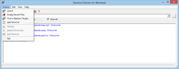 Shortcut Doctor Portable screenshot 2