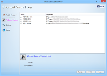Shortcut Virus Fixer screenshot 3