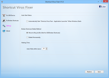Shortcut Virus Fixer screenshot 4