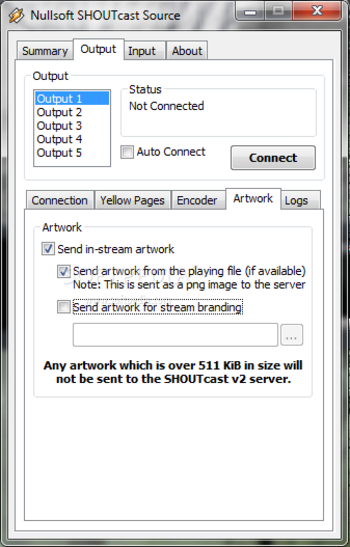 SHOUTcast DSP Plug-In for Winamp screenshot 5