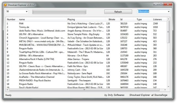 Shoutcast Explorer screenshot