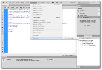 Show New for Dreamweaver screenshot