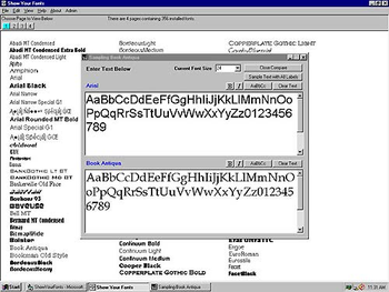 Show Your Fonts screenshot