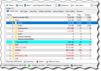 ShowSize Disk Space Analyzer screenshot 2