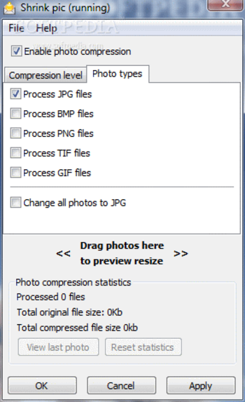 Shrink Pic screenshot 2