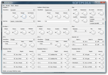 Shruthi-Editor screenshot