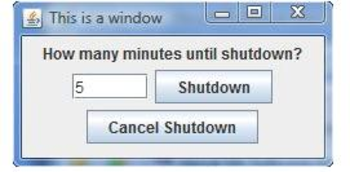 Shutdown Command screenshot
