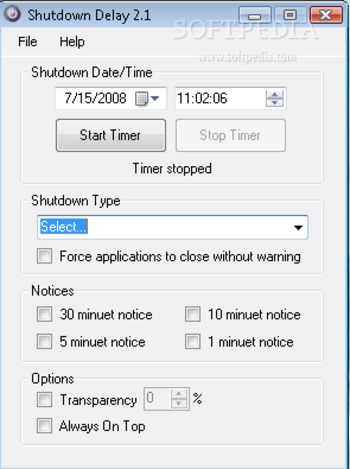 Shutdown Delay screenshot