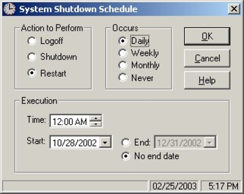 Shutdown screenshot