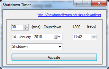 Shutdown Timer screenshot