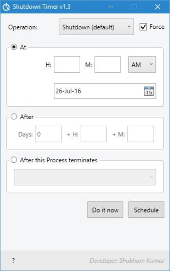 Shutdown Timer screenshot