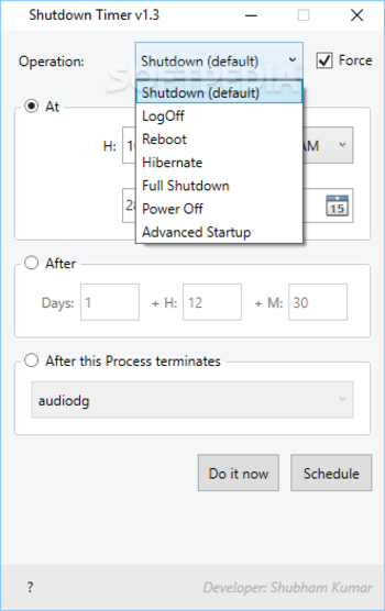 Shutdown Timer screenshot 2