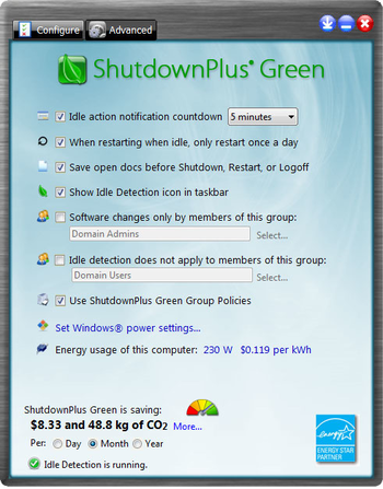 ShutdownPlus Green screenshot 2