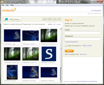 Shutterfly Express Uploader screenshot