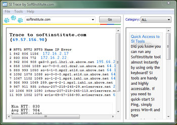 SI Trace screenshot 2