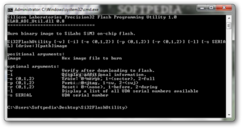 Si32FlashUtility screenshot