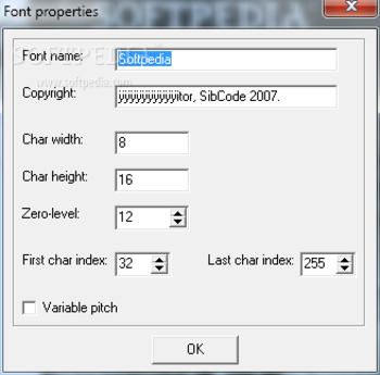 Sib Font Editor screenshot 4