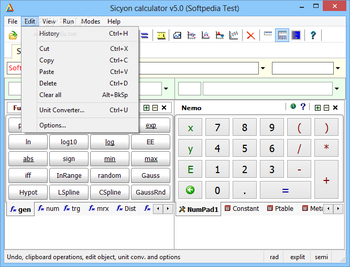 Sicyon calculator screenshot 3