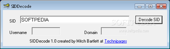 SIDDecode screenshot