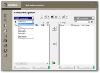Siemens Data Suite for S55 and M55 screenshot