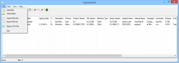 SigcheckGUI screenshot 4