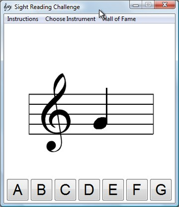 Sight Reading Challenge screenshot