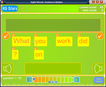 Sight Words Sentence Builder screenshot