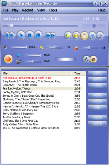 Siglos Karaoke Player/Recorder screenshot
