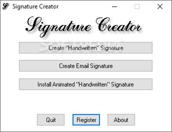 Signature Creator screenshot
