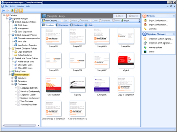 Signature Manager screenshot