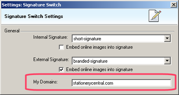 Signature Switch for Outlook screenshot