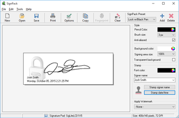 SignPack screenshot