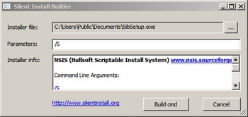 Silent Install Builder screenshot