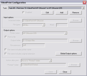 SilentPrint - Batch Printing Software screenshot