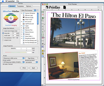 SilverFast PrinTao Print-Software (Win) screenshot