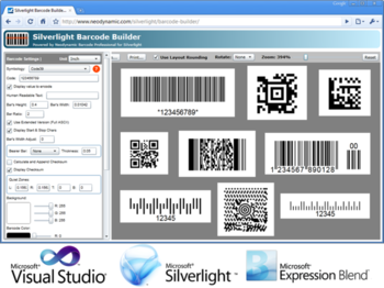 Silverlight Barcode Professional screenshot 2